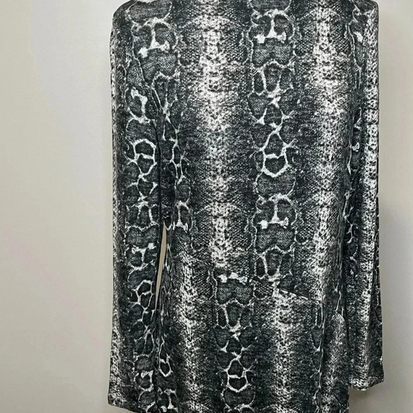Nicole  Miller Sweater Knit Dress Snakeskin Pattern - Picture 7 of 11